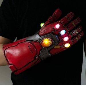 Endgame Iron Man Infinity Gauntlet Latex Replica LED Light Up Toy Cosplay Costum